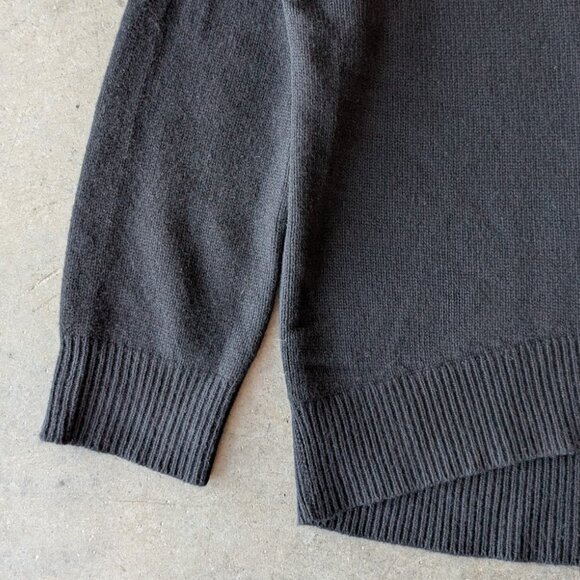 Brochu Walker The Everyday Cashmere Bright Crew in Black large - Picture 4 of 10